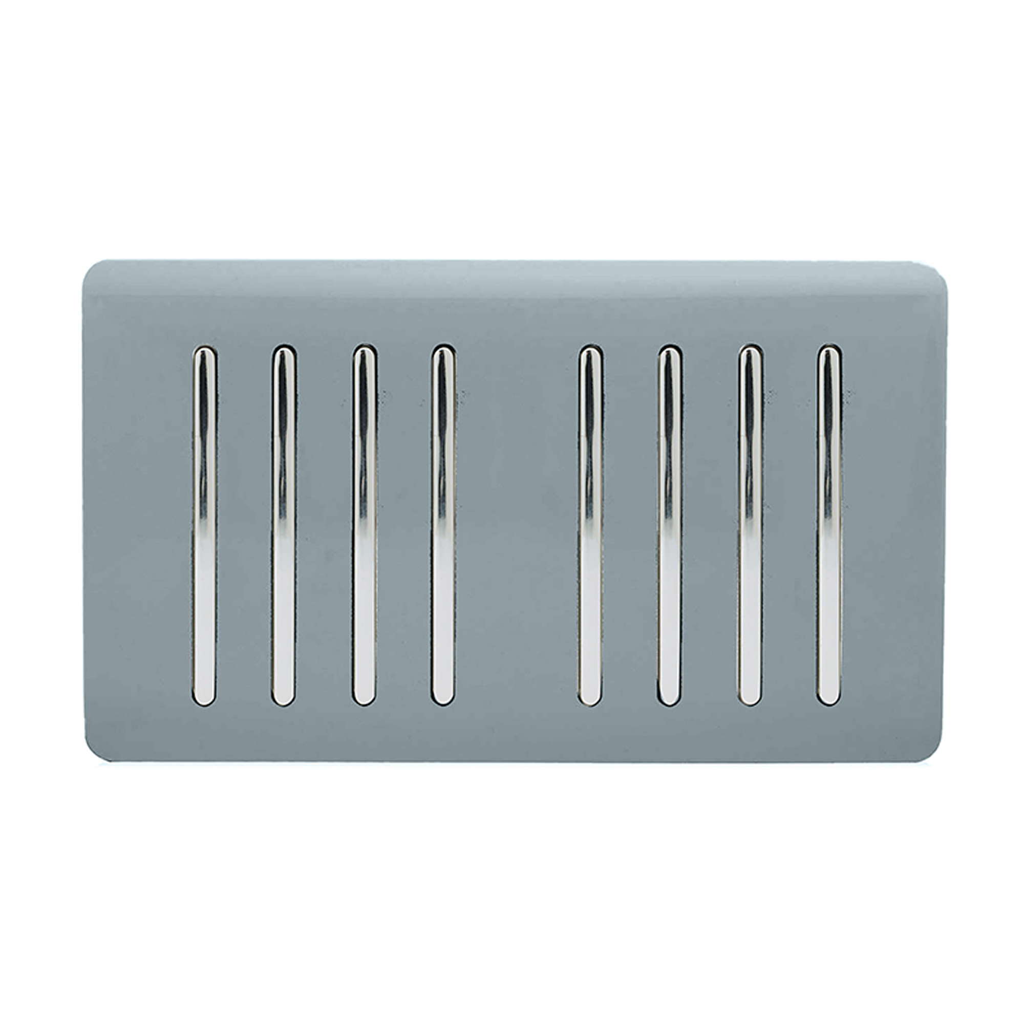 ART-SS88CG  8 Gang 2 Way 10 Amp Rocker Twin Plate Cool Grey
